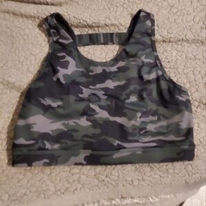 Camo sports bra